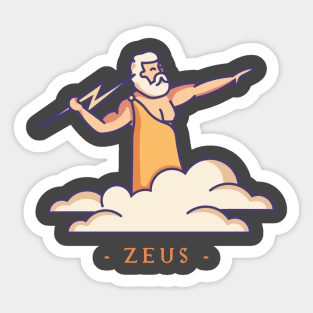 Zeus Greek Mythology Sticker